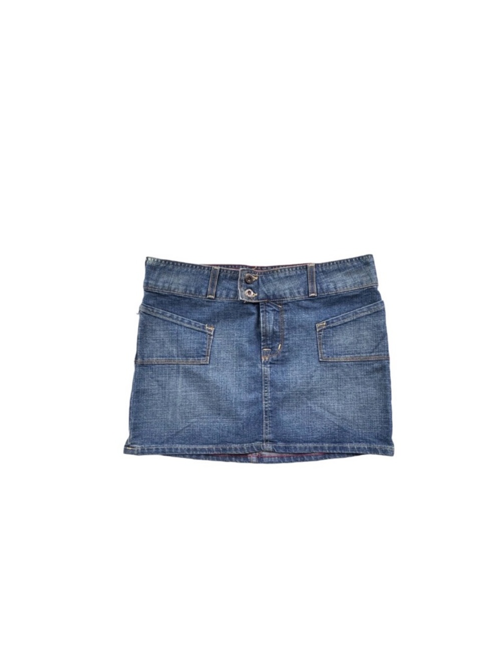 Rare! Vintage y2k Von Dutch Blue Denim Mini Skirt